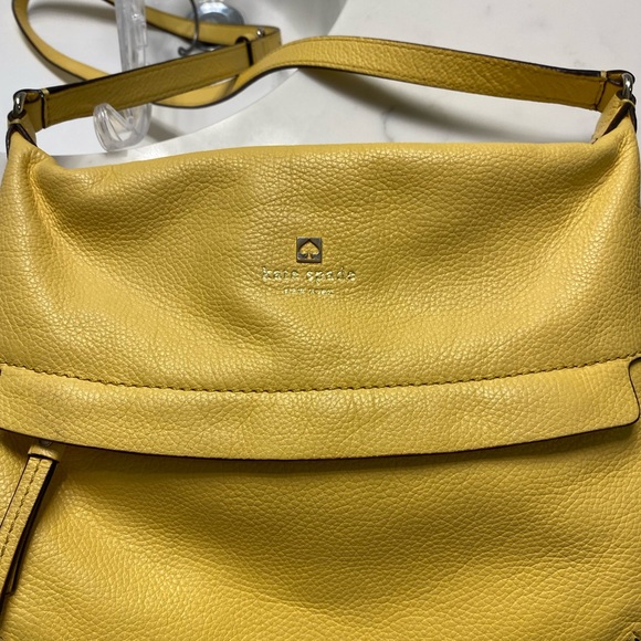 kate spade Bags Buttery Yellow Leather Kate Spade Crossbody Bag